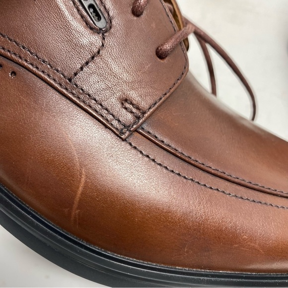 Clarks Un Kenneth Way Brown Leather Oxford - Picture 5 of 10